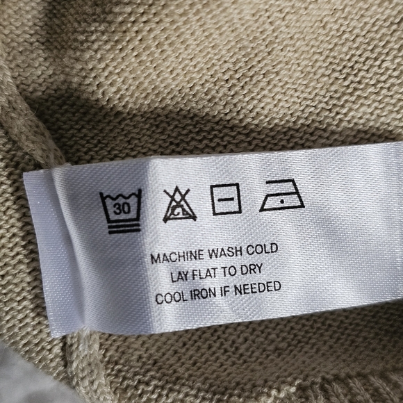 MODERN CITIZEN KNIT CREWNECK TOP SWEATER WOMENS L LARGE TAN - Picture 5 of 6